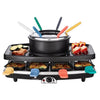 Continental Edison FD12881 RACLETTE E FONDUE 8 PERSONE - NERO
