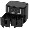 CONTINENTAL EDISON Friggitrice ad aria senza olio - RFRSH24002CB - 9 L - Doppi vassoi - 2400 W - Nero