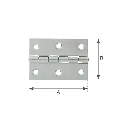 Cerniera Inox A Libretto 80X50