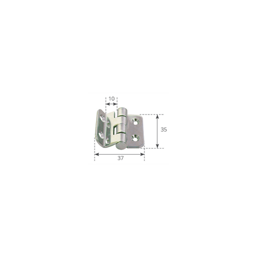 Cerniera Inox Mm.35X37 H.10