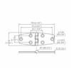 Cerniera Inox Mm 38X105
