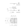 Cerniera Inox Mm.40X30 Rovesciata