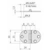 Cerniera Inox Mm.47X30