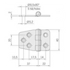 Cerniera Inox Mm.59X40