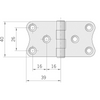 Cerniera Inox Mm.78X40