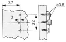Cerniera soft-close c/08 sc.35 nichelata + base regolabile collo 08 pz 20 Marca Vitel a0260
