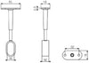 REGGITUBO OVALE mm. 30X15 REG. CHIUSO CROMOSATINATO