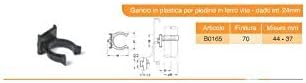 GANCIO ABS PER ZOCCOLO CUCINA D.30 PZ.20 Ganci per zoccolo cucina. confezione da 20 pezzi