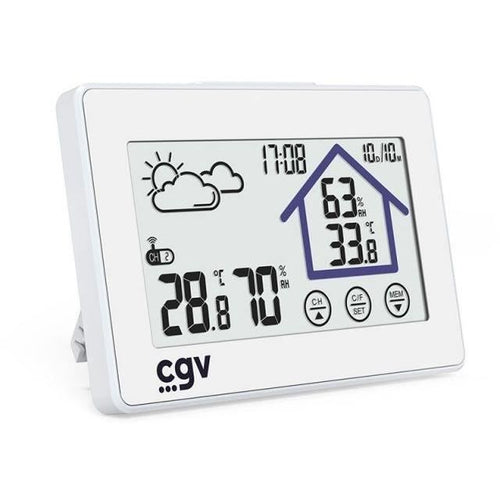 Stazione meteo wireless - CGV - MY METEO-1BM - Controllo touch - Orologio e calendario - Facile da usare