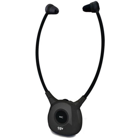 Cuffie TV/HIFI wireless - CGV - DOLFIN ONYX DUO - Assistente acustico - Microfono integrato - Leggero