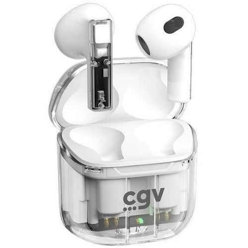 Cuffie wireless Bluetooth - CGV - URBAN GHOST (Bianco) - Durata batteria 30h - Controllo touch - TWS
