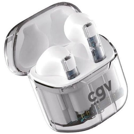 Cuffie wireless Bluetooth - CGV - URBAN GHOST (Bianco) - Durata batteria 30h - Controllo touch - TWS