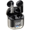 Cuffie wireless Bluetooth - CGV - URBAN GHOST (Nero) - Durata batteria 30h - Controllo touch - TWS