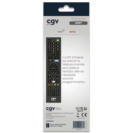 Telecomando sostitutivo - Condizioni Generali - FIDELIO Sony - Per televisori Sony - Senza programmazione - Pronto all'uso