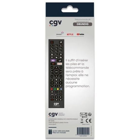 Telecomando sostitutivo - Condizioni generali - FIDELIO Grundig - Per televisori Grundig - Senza programmazione - Pronto all'uso
