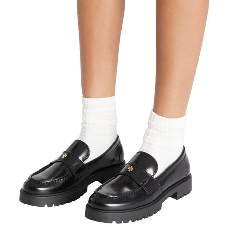 TORY BURCH mocassini donna tory burch - classic lug loafer - nero da donna