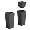 Coprivaso/Vaso Cache-Pot Clou Quadrato H65cm Antracite