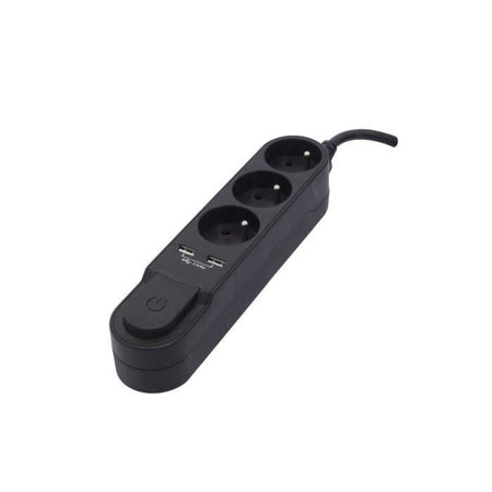 Blocco 3 preso 1,5 m, USB nero