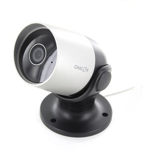 Telecamera da esterno - CHACON - IPCAM-FE04 - Wi-Fi - 1080 P - Compatibile Google Home e Alexa - Bianco