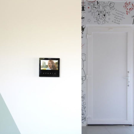 Videocitofono - CHACON - 2 dil - 7 - Ultra slim - Nero