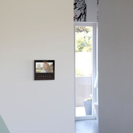 Videocitofono - CHACON - 2 dil - 7 - Ultra slim - Nero