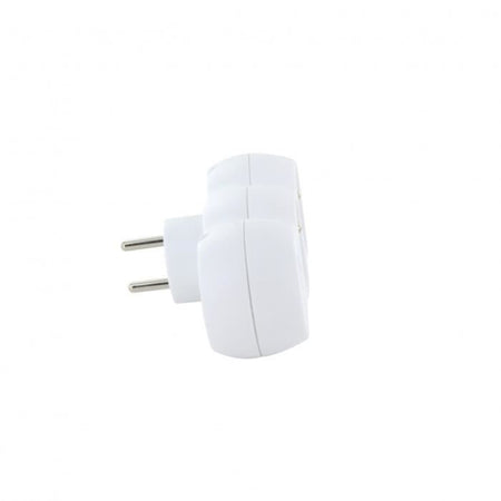 Lotto 2 domino CHACON - 47002 - 2x16A con USB-A +USB-C - Bianco (FR)