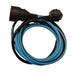 Prolunga bicolore - CHACON - Nero / Turchese - H05VV-F 3G1.5 - 10 m