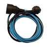 Prolunga bicolore - CHACON - Nero / Turchese - H05VV-F 3G1.5 - 20 m