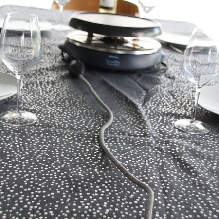 Cavo tessile CHACON extender 5m 3x1,5m2 e spina piatta nera nera / bianca