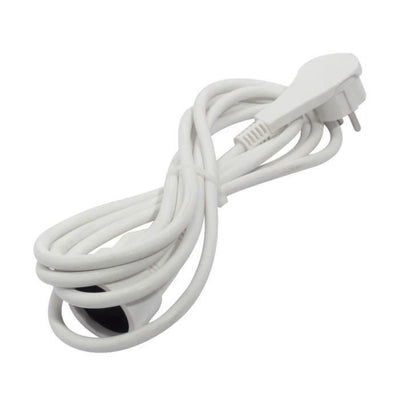 Cavo prolunga CHACON HO5VVF 3 x 1,5 mm- 3 m - Con spina piatta - Bianco