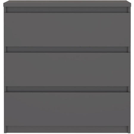 Cassettiera - CHELSEA - 3 cassetti - Antracite - 77,2 x 42,2 x 79,9 cm
