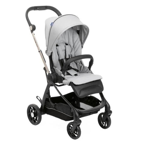 Passeggino compatto CHICCO One4Ever Silverleaf - Passeggino da città - Unisex - 0 mesi - Nascita - Grigio