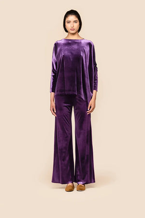 CHIARA B. | Pantalone twenty effetto velluto