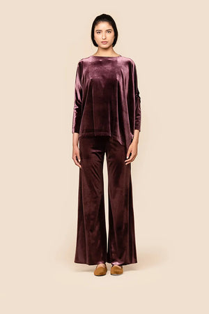 CHIARA B. | Pantalone twenty effetto velluto