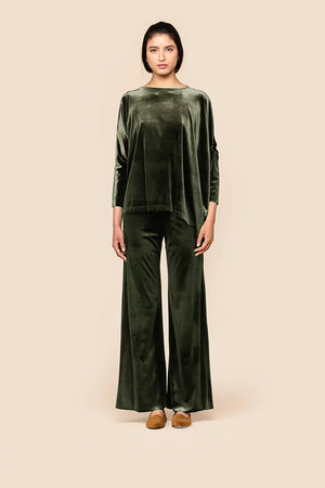 CHIARA B. | Pantalone twenty effetto velluto