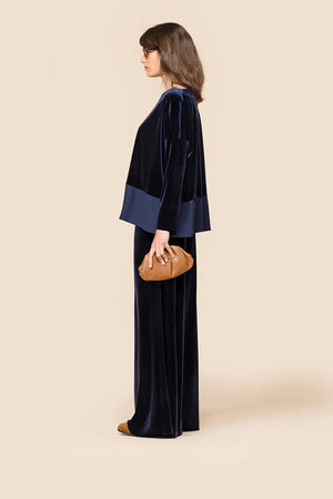 CHIARA B. | Pantalone twenty effetto velluto