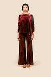CHIARA B. | Pantalone twenty effetto velluto