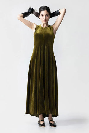 CHIARA B. | Abito Emiliana smanicato in velluto