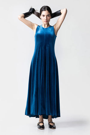 CHIARA B. | Abito Emiliana smanicato in velluto