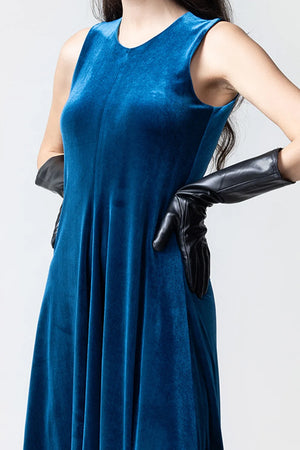 CHIARA B. | Abito Emiliana smanicato in velluto
