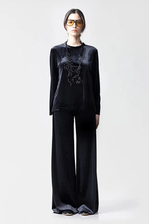 CHIARA B. | Maglia Pois in velluto