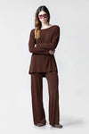 CHIARA B. | Maglia Marsala in maglia crepe