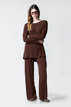 CHIARA B. | Maglia Marsala in maglia crepe