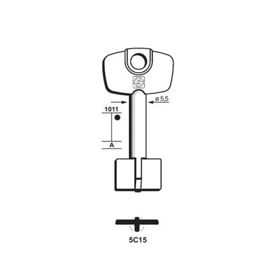 Chiavi Cerutti 5C15 X P/Corazz