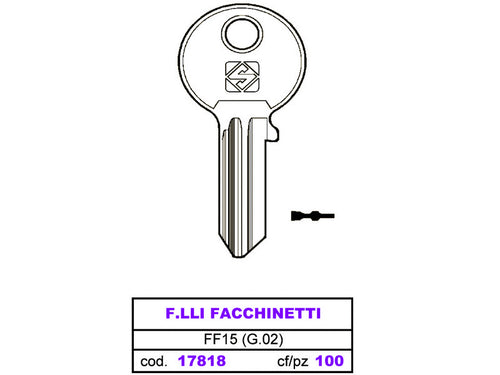 Chiavi Facchinetti Ff15 Conf. Pz 10