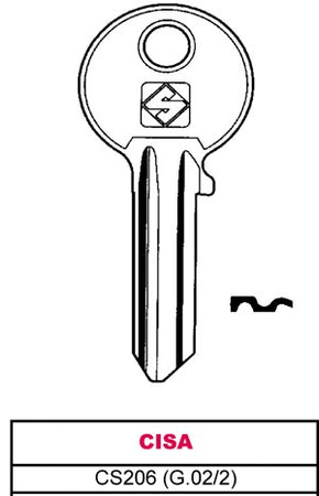 Chiavi Pz10 Cisa Cs206 Senza Marca Generico