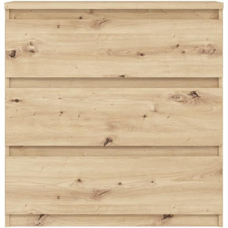 Cassettiera CHELSEA 3 cassetti - 77,2 cm - Decoro rovere artigianale
