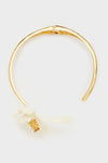 Choker rigido con fiore smaltato oro | NALÌ