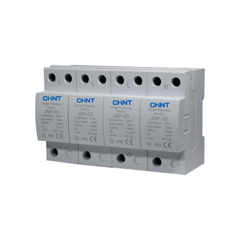 Scaricatore di sovratensione modulare Classe I+II 3P+N 50kA 275Vac
