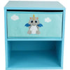 LEON IL DRAGO Comodino con cassetto  36 x 33 x 30 cm per bambini